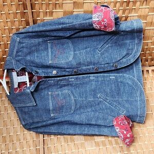 Sag Harbor Women's Fitted, Sz S Corduroy Jacket with Collar and Inner Design